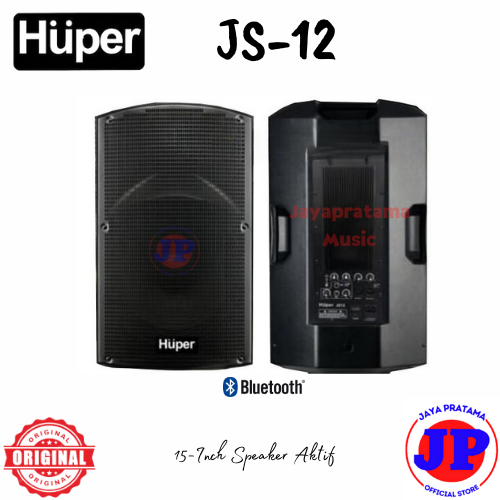 Huper JS12 15-Inch Speaker aktif Bluetooth Huper Js-12 original