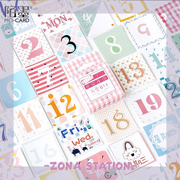 

[ZS] 45 PCS / Sticker Date Decorating Journaling Scrapbook
