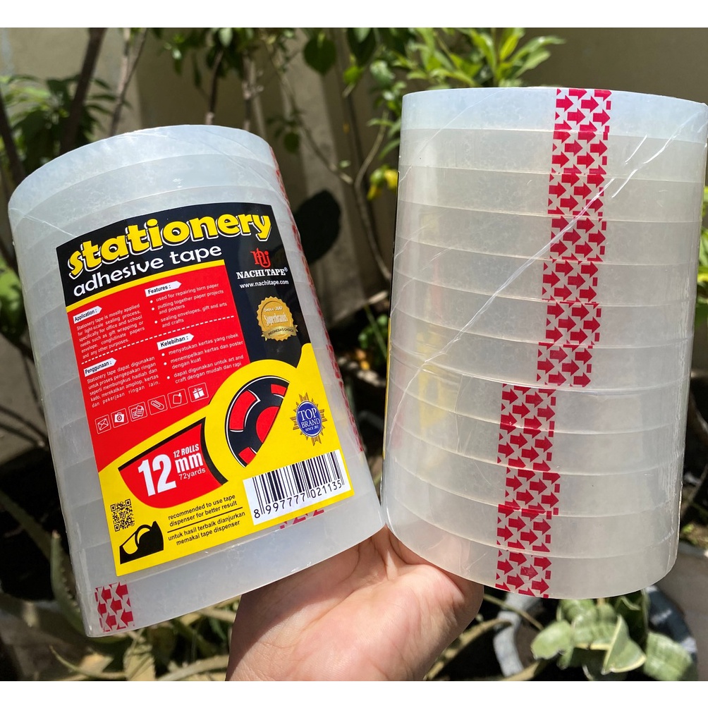 

ART P18J 1 Roll Isi 12 Pcs Isolasi kecil Stationery tape NACHI 12 mm x 72 yard