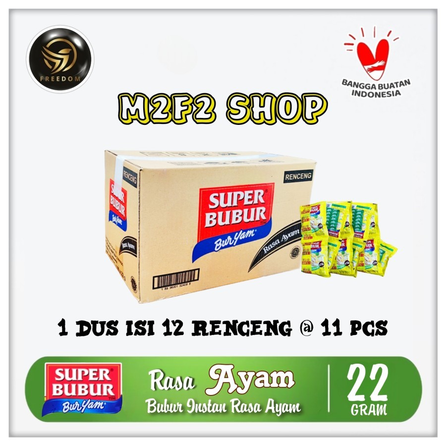 

Bubur Instan Super Bubur BURYAM Seduh Rasa Ayam Sachet - 22 gr (Kemasan Karton)