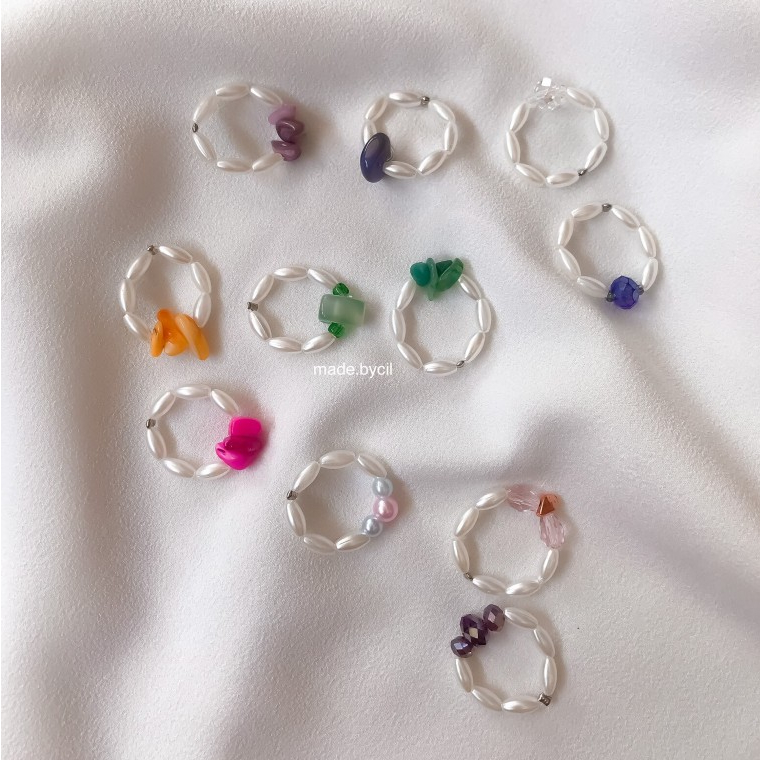 STARK RINGS - CINCIN MANIK MANIK STONE | BEADED RINGS STONE | MANIK MANIK CINCIN BATU (BACA DESKRIPS