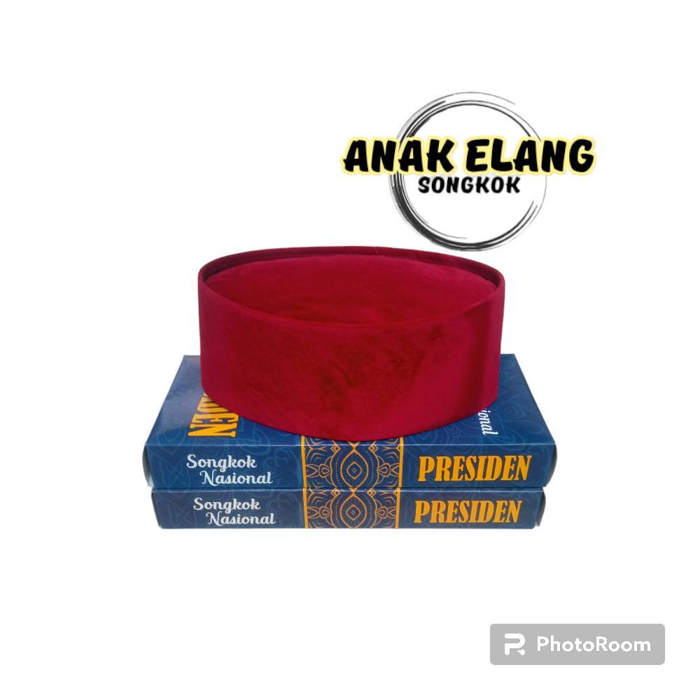 Peci Songkok Kopeah Merah Marun Jawara Betawi Anak & Dewasa