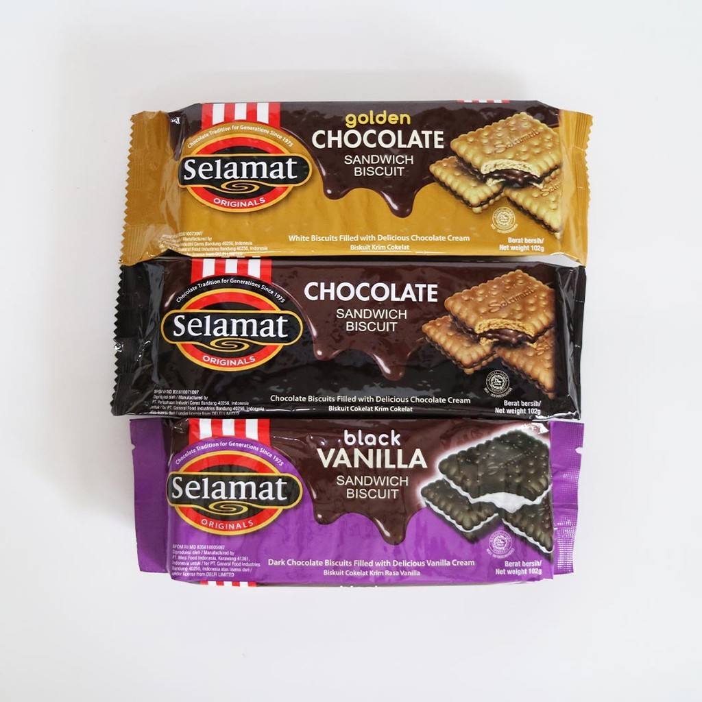 

SELAMAT BISCUIT CHOCOLATE | GOLDEN CHOCOLATE | BLACK VANILLA 102GR