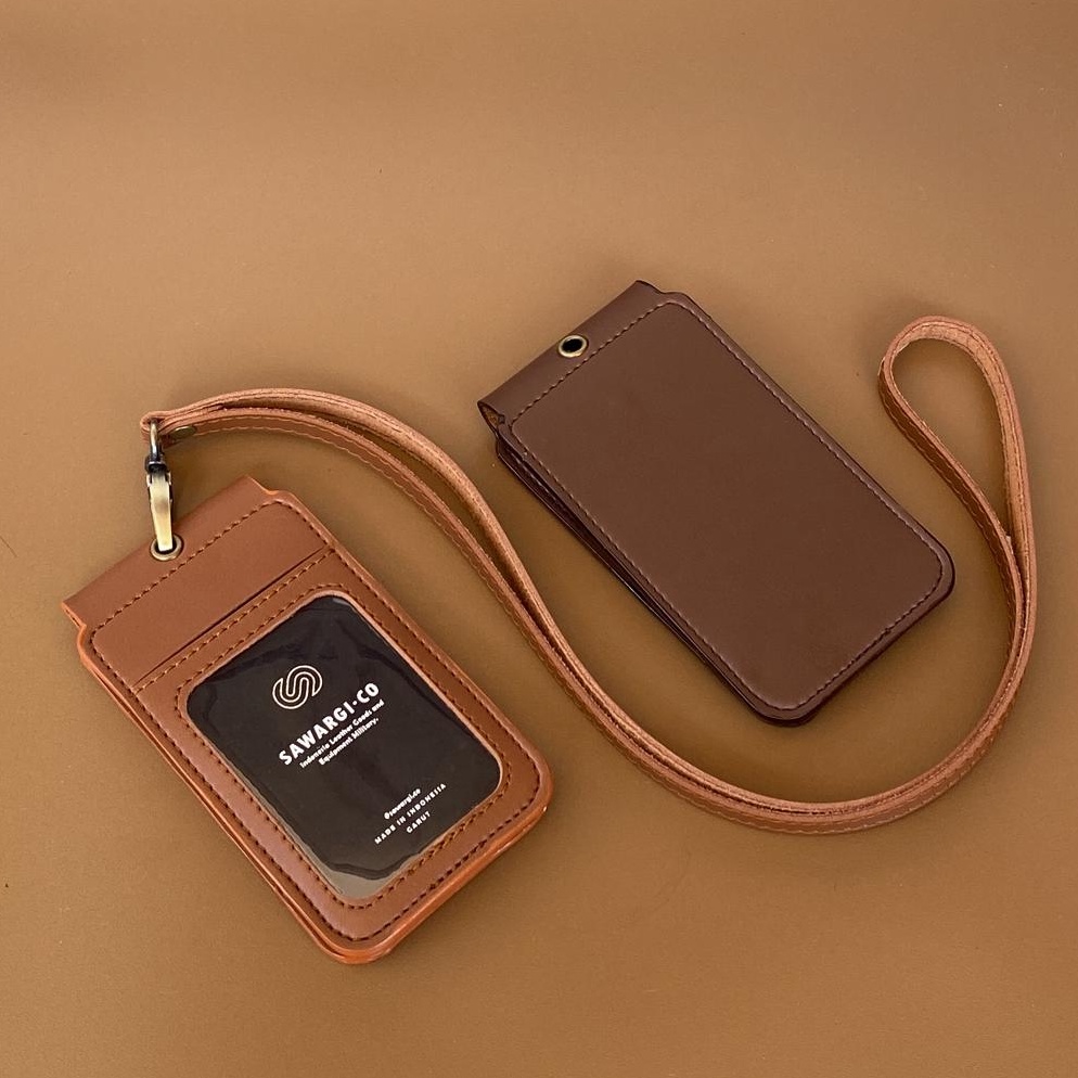 

ART T37B ID Card Holder Kulit Magnet Flip 2 sisi by Sawargico Reski