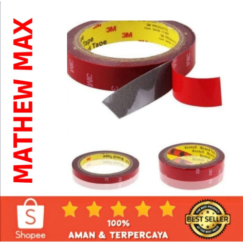 

Isolasi BB Doubel Tape BUSA 3M Merah