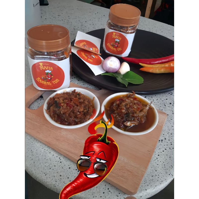 

MafiaSambalAltara - Sambal Botol 150gr, Sambal Ebi, Sambal Ijo, Teri, Teri Ijo, Sambal Terasi Sidoarjo, Sambal