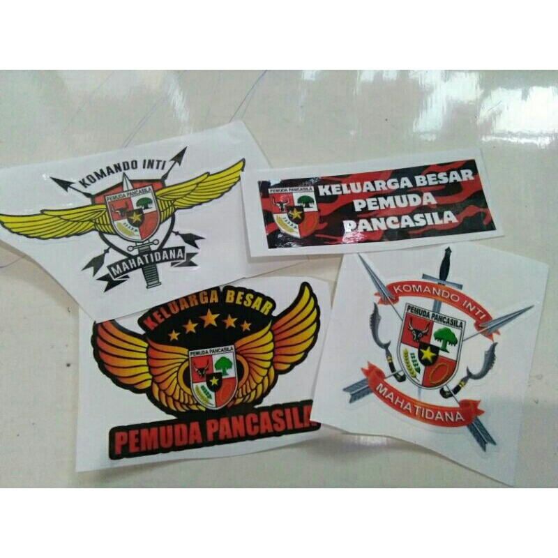 

(4PCS)STIKER PP PEMUDA PANCASILA