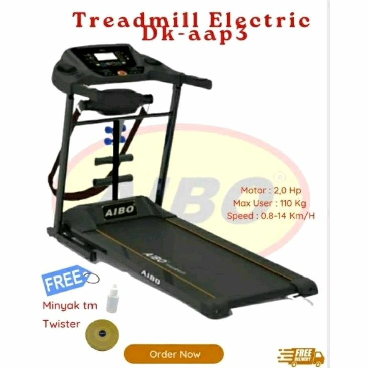 AIBO FITNESS & HEALTH BANJARMASIN - TREADMILL ELEKTRIK DK AAP 3 / Treadmill / Alat Fitness