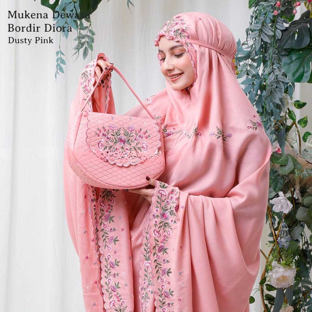 Mukena Dewasa Rayon Bordir cantik Khas Tasik Diora