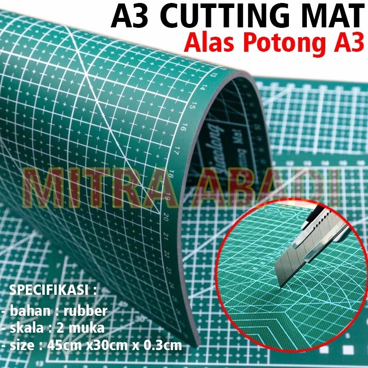 

ART E92C Alas Potong Work Cutting Mat Pad Ukuran A3 45 x 3 cm