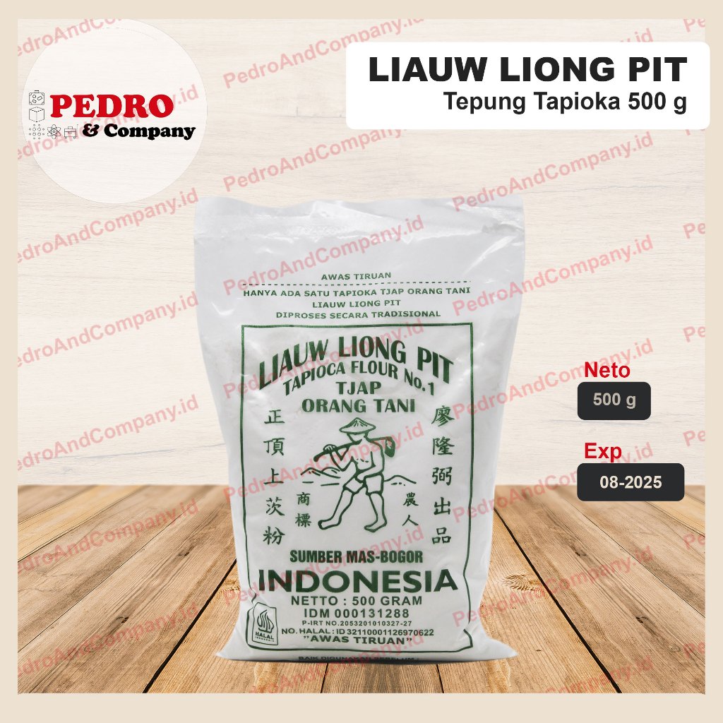 

Liauw liong pit sagu tani / tapioca flour 500 gram - asli