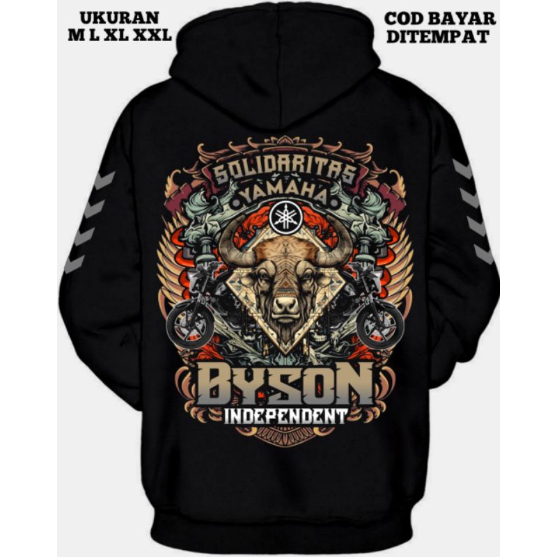 Hoodie Yamaha Byson Independent Hoodie Sunmori Hoodie Pria