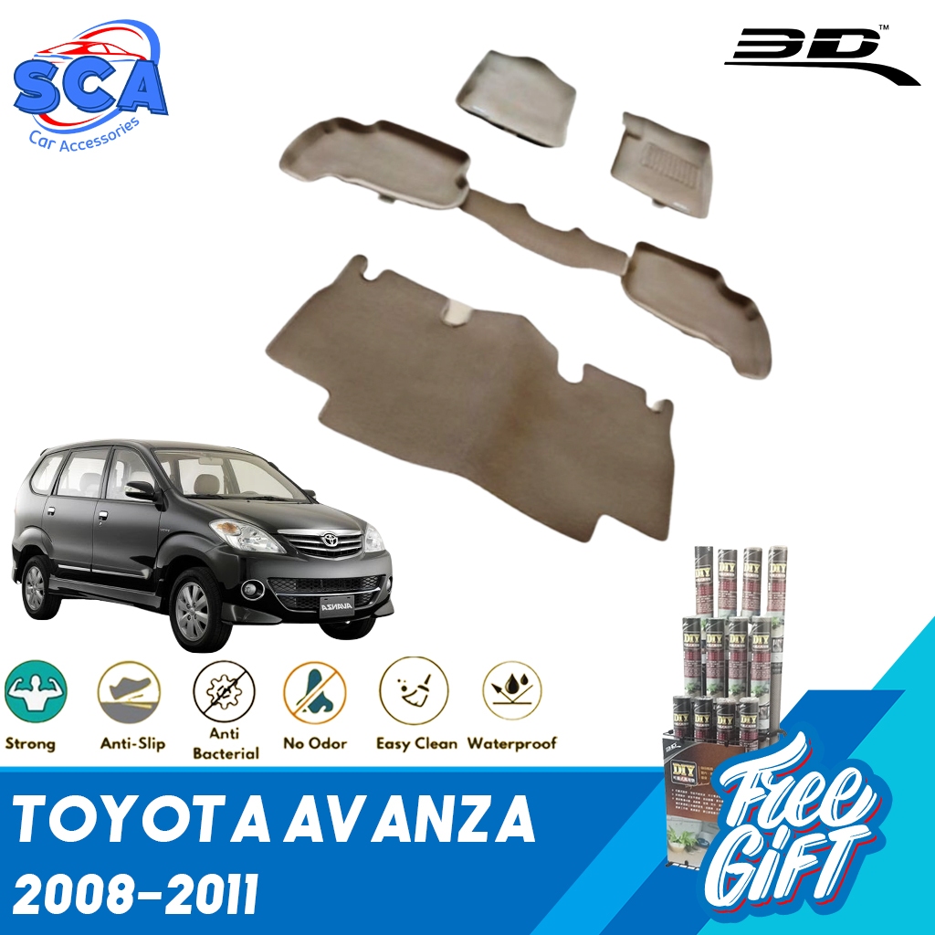karpet mobil 3D KAGUMAT Original Toyota Avanza 2008