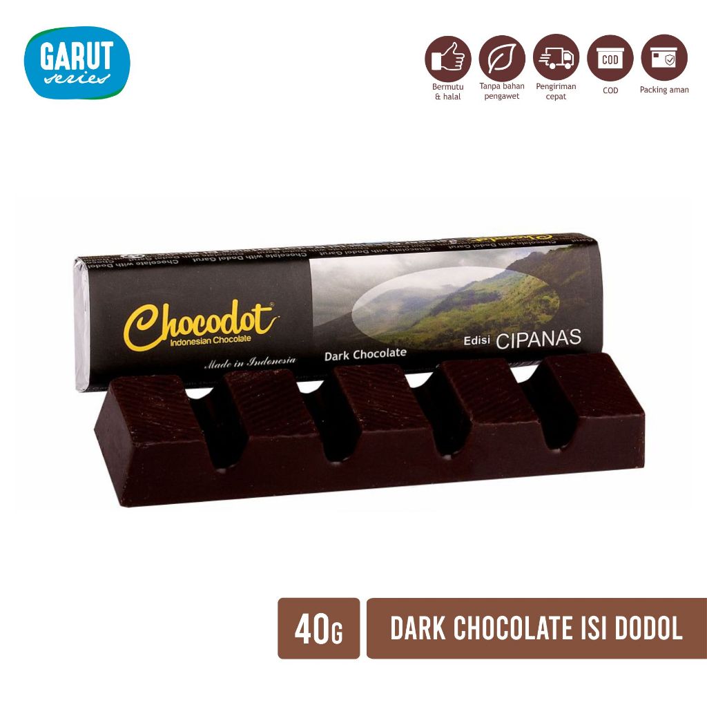 

Coklat Chocodot Cipanas Series Dark 40g