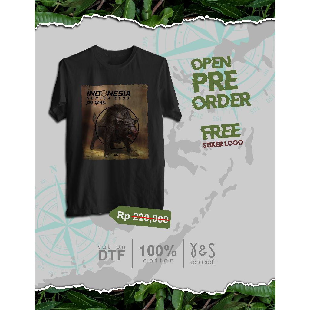 kaos Hunter COD big game kaso berburu kaos shooter grup COD