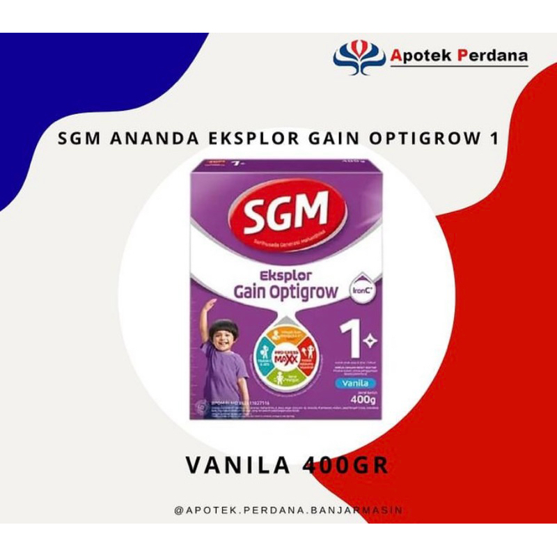Susu SGM Eksplor Gain Optigrow 1+ 400gr
