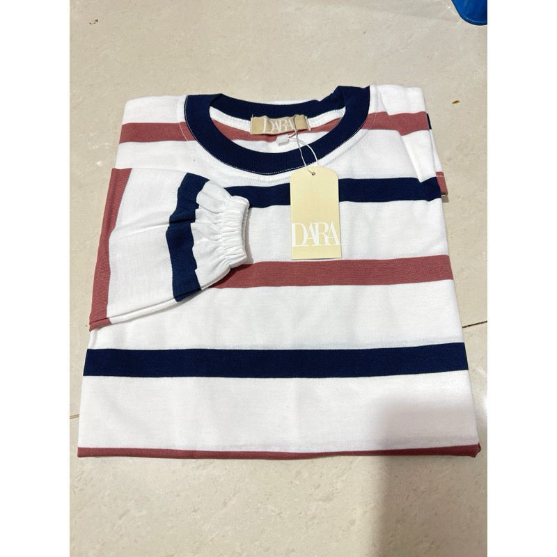 DARA KAOS BASIC WANITA LENGAN KARET KATUN COMBED 24S