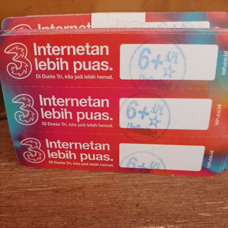 VOUCHER TRI 6GB UNLIMITED