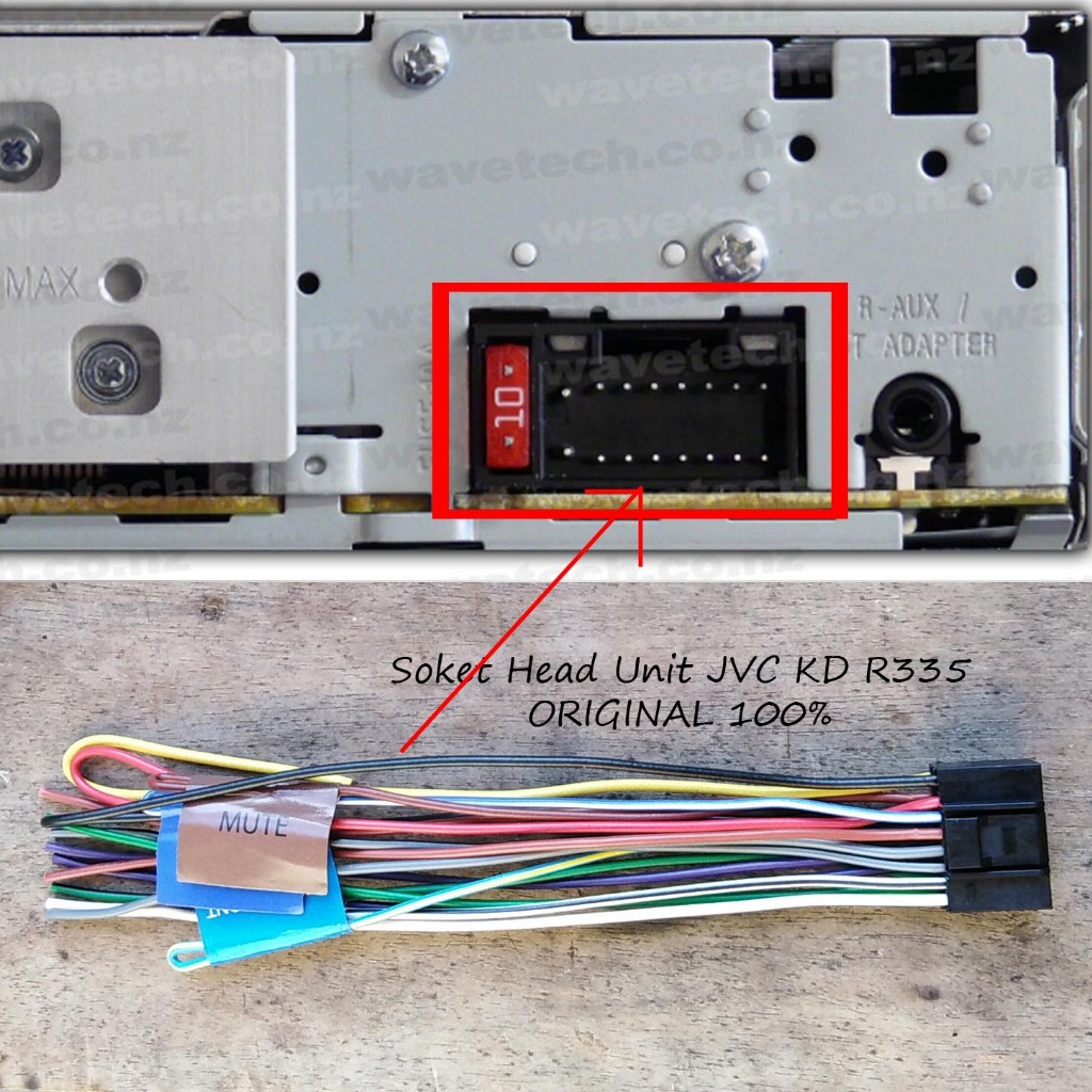 Kabel Soket Tape Mobil JVC KD R335/ JVC KDR335