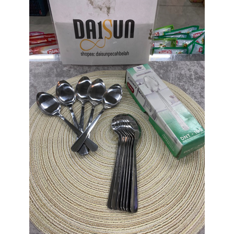 SENDOK MAKAN STAINLESS TB DNT-102 ISI 12PCS DS2740