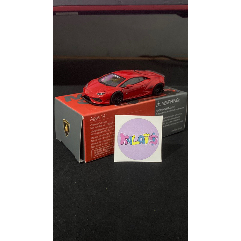 Minigt Lamborghini huracan lbwk red