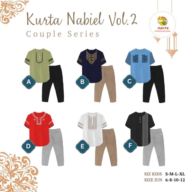 SET KURTA NABIEL VOL. 2 MAUZA SERIES / KURTA NABIEL SERIES MAUZA