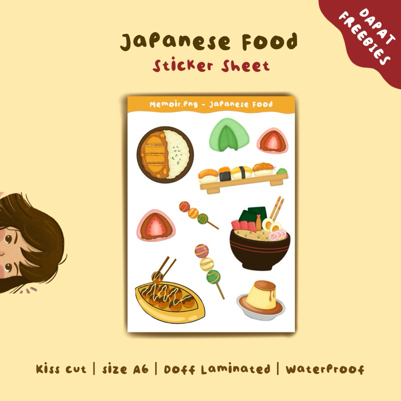 

Memoir.png Sticker Sheet Japanese Food A6