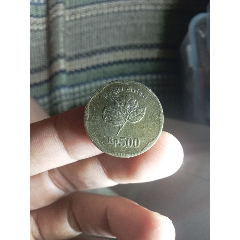 500 rupiah melati besar 1991 fine