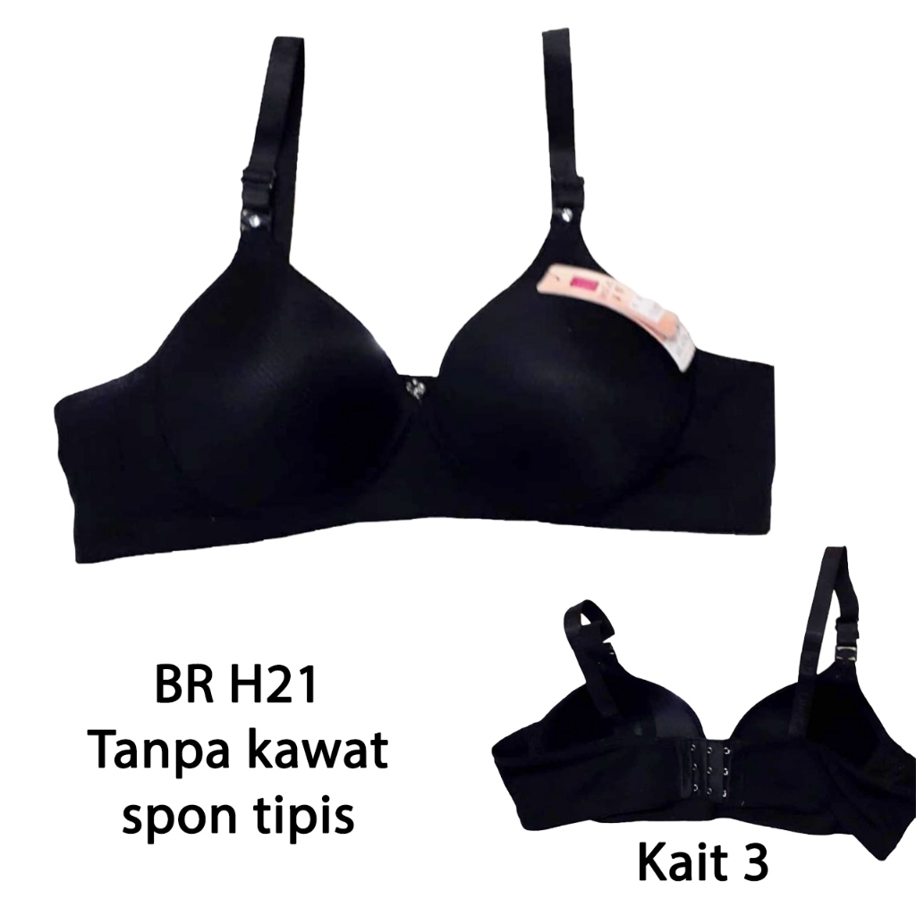 BR H21 Bh tanpa kawat spon tipis ukuran 38,40,42