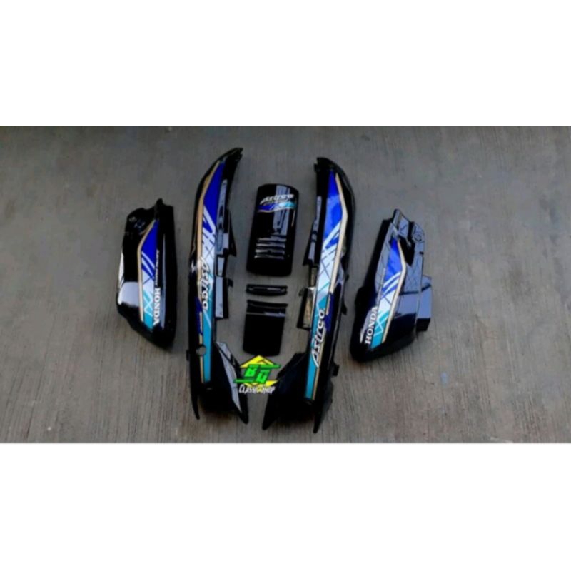 cover body Honda Astrea grand bodi grand body grand sabit/body legenda biru laut 93