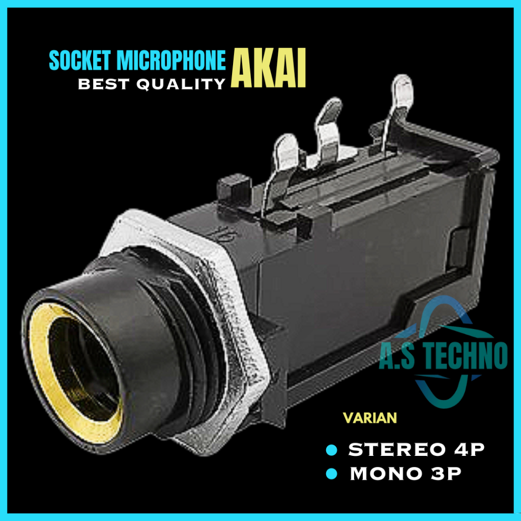 Jack Soket Mic Microphone Akai Toa Stereo Mono