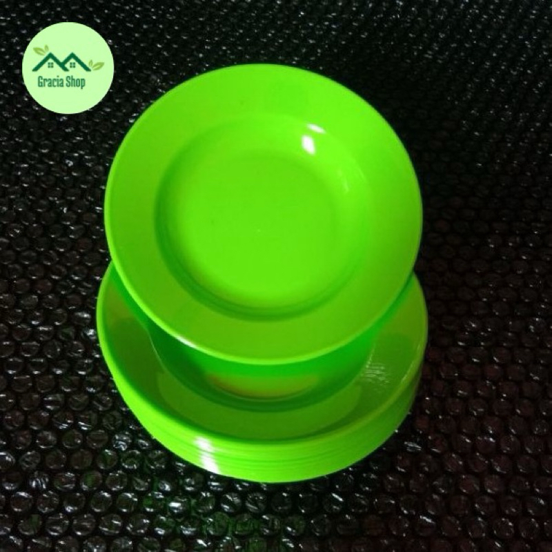 Piring Kecil / Piring Tatakan Mika Semi Melamin /  Piring Tatakan Gelas