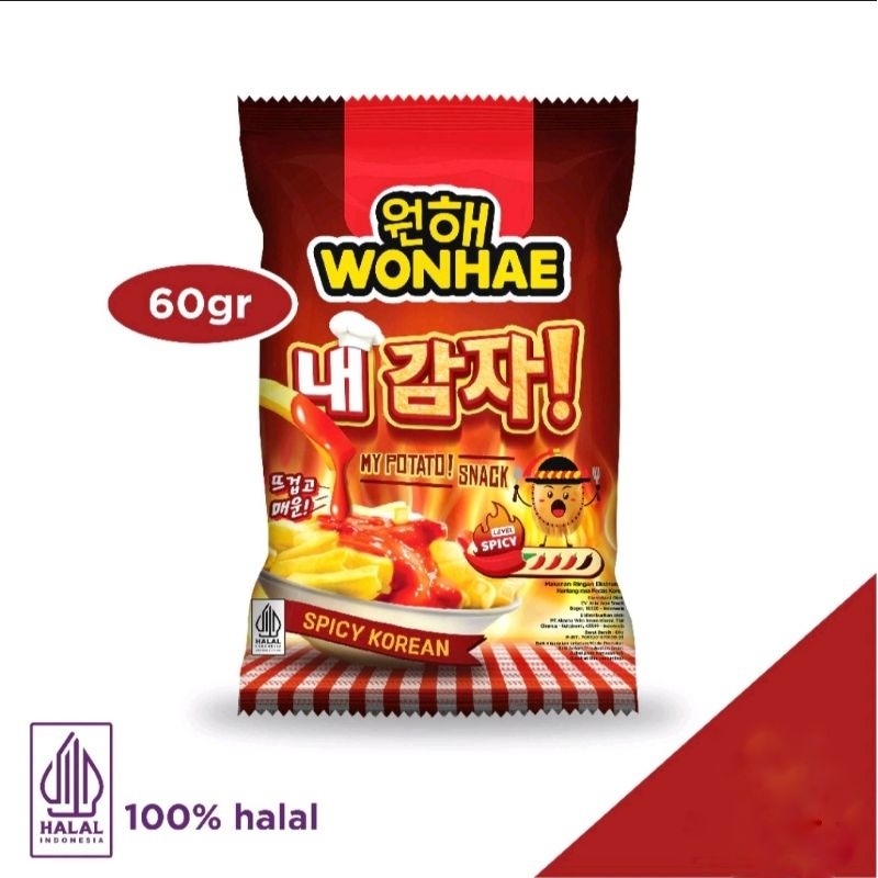 

Wonhae Potato Snack Spicy Korean 65 gr