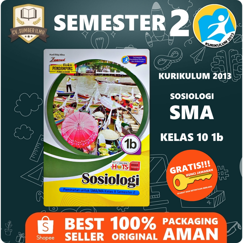 LKS SOSIOLOGI SMA KELAS X 10 SEMESTER 2 K13 | Zamrud PUTRA NUGRAHA