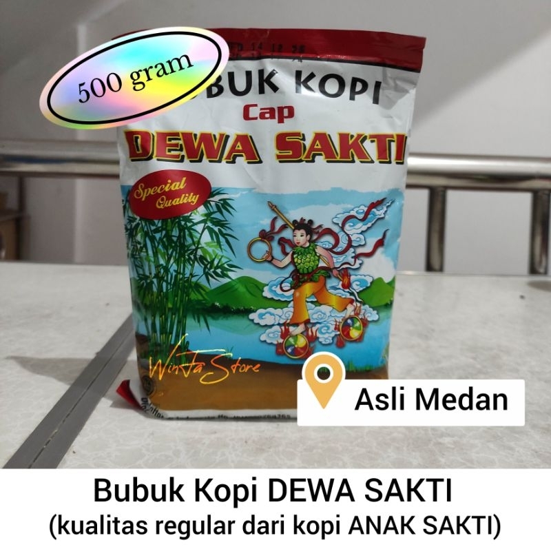 

Kopi Bubuk DEWA SAKTI Halus Kasar produk regular dari Kopi ANAK SAKTI 500gr