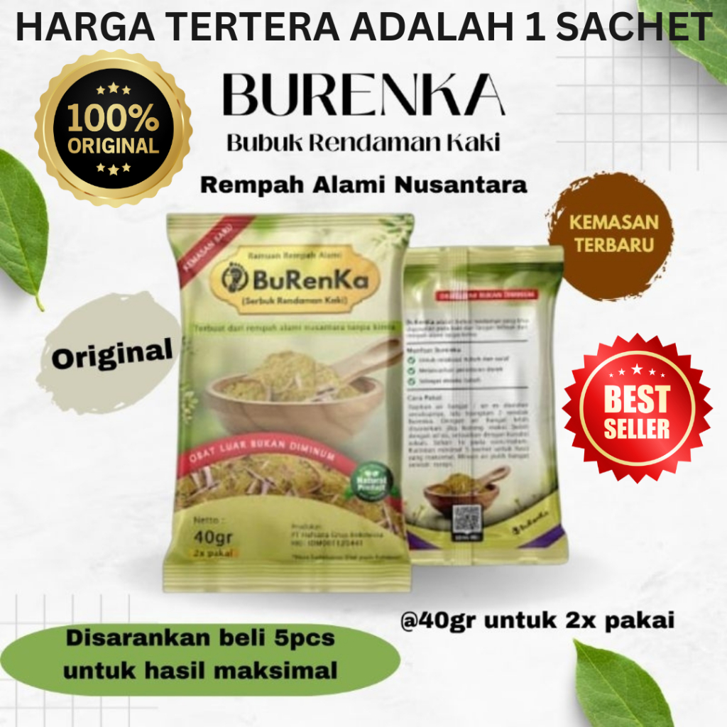 Burenka Rendaman Kaki Serbuk Herbal Untuk Rendaman Kaki