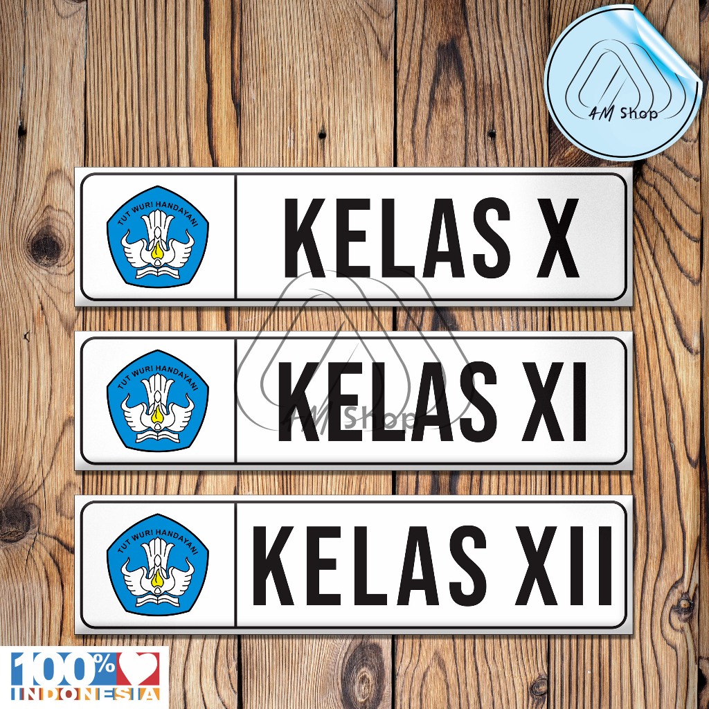 

Label Nama Ruang Kelas Sekolah Menengah Akhir / SMA 1 Set isi 3 Ukuran 5cm x 20cm