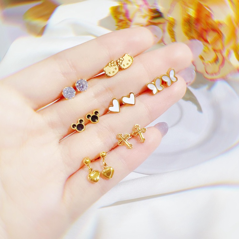 Ready trxZ5l5K Pusat grosir ecer anting Anak anakpiercing Titanium