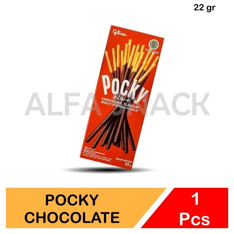 

Glico Pocky Mini Pack Rasa Chocolate and Strawberry Stick 22 gram / Cokelat Stroberi