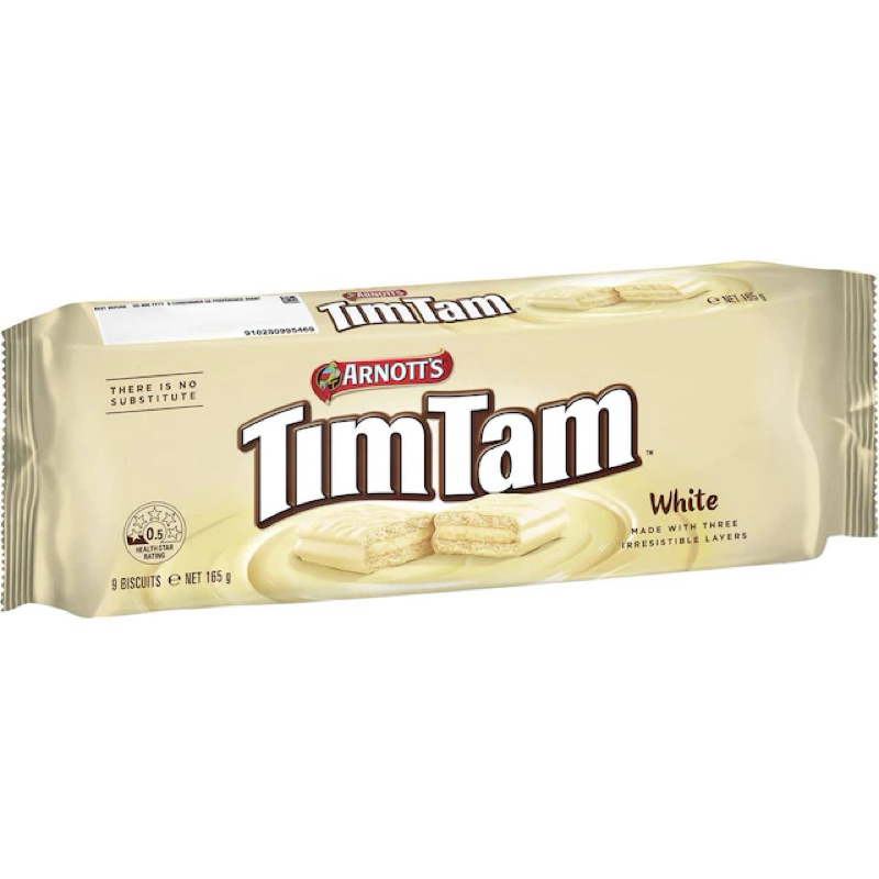 

Arnott's Tim Tam Chocolate Biscuits White 165g - Australia