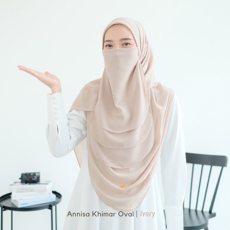 Ready codeW2i2H ANNISA KHIMAR OVAL SEGIEMPAT OVAL ALA MALAYSIA  SET CADAR 3LAYER