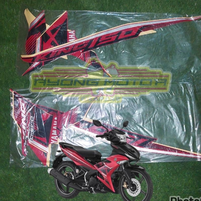 Striping Yamaha MX King 150 2017 Merah Doff