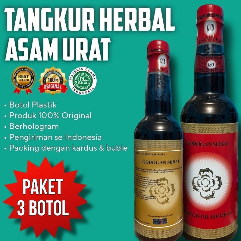 

JAMU TANGKUR HERBAL ASAM URAT TERMURAH (PAKET 3 BOTOL)