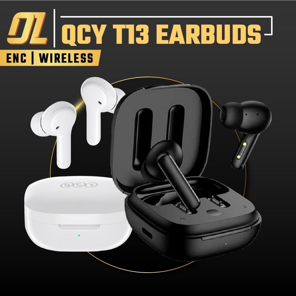 Earbuds QCY T13 ENC T 13 TWS Wireless Bluetooth Headset Earphone