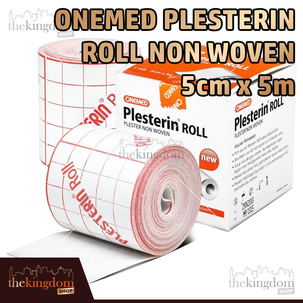 Onemed Plesterin 5cm x 5m Roll Non Woven Alat P3K Plester Luka Gulung Plaster Perban