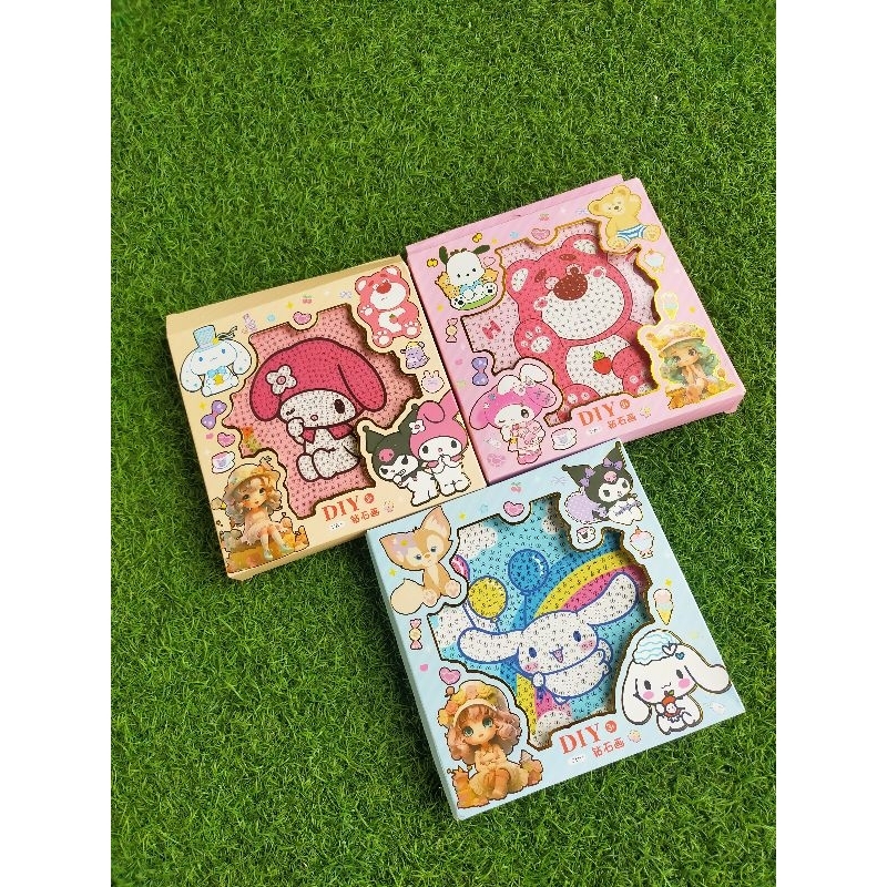 DIY diamond painting/Sanrio sticker diamond frame painting bingkai/diamond painting Sanrio karakter/