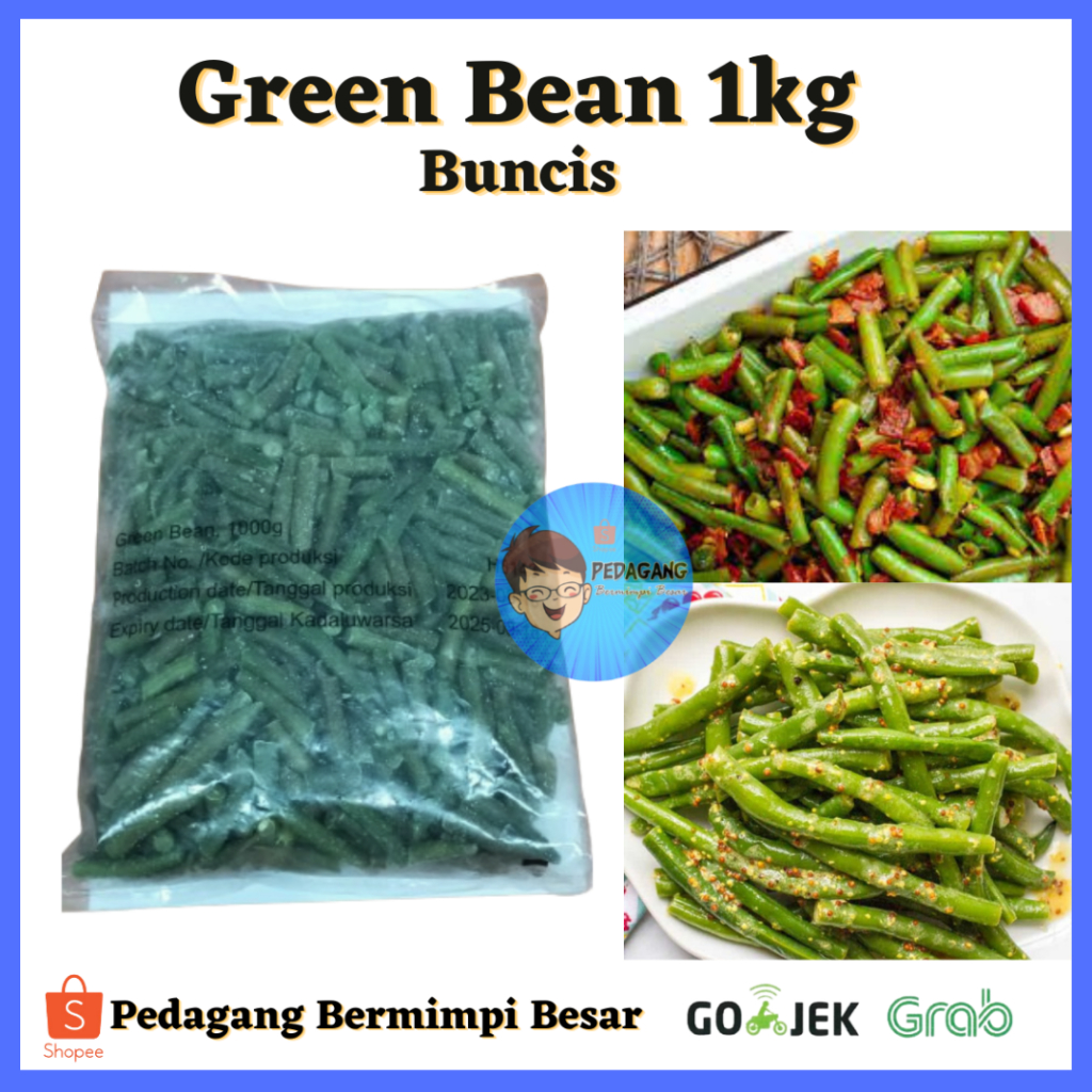 

Green Bean 1kg/ Buncis/ buncis Frozen 1kg