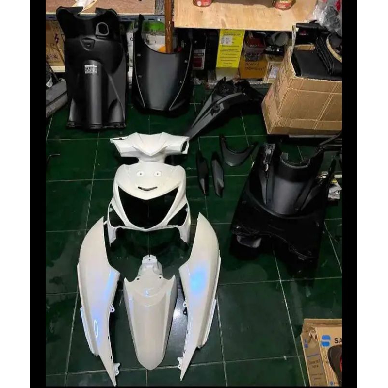 COVER FULL BODY HALUS KASAR BEAT POP WARNA PUTIH LEMBAYUNG BIRU