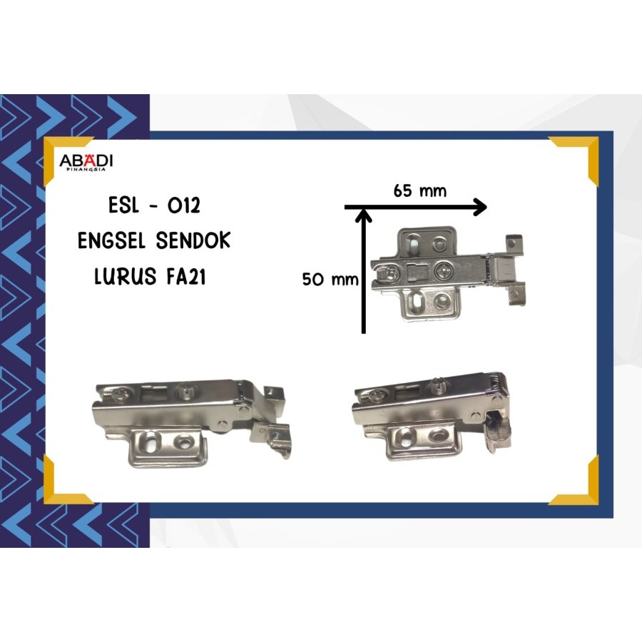 Engsel Sendok Frame BIASA (NonSlowmo) FA21 Lemari Pintu Alumunium Kaca