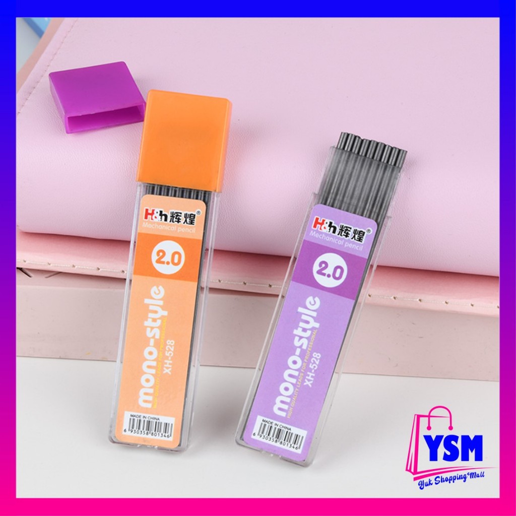 

YSM Refill Pensil Mekanik Cetek PREMIUM QUALITY Ukuran 2.0 Isi Ulang Pensil Mekanik Isi 9 Pcs Alat Tulis Sekolah Dan Kantor Mechanical Aesthetic Korea